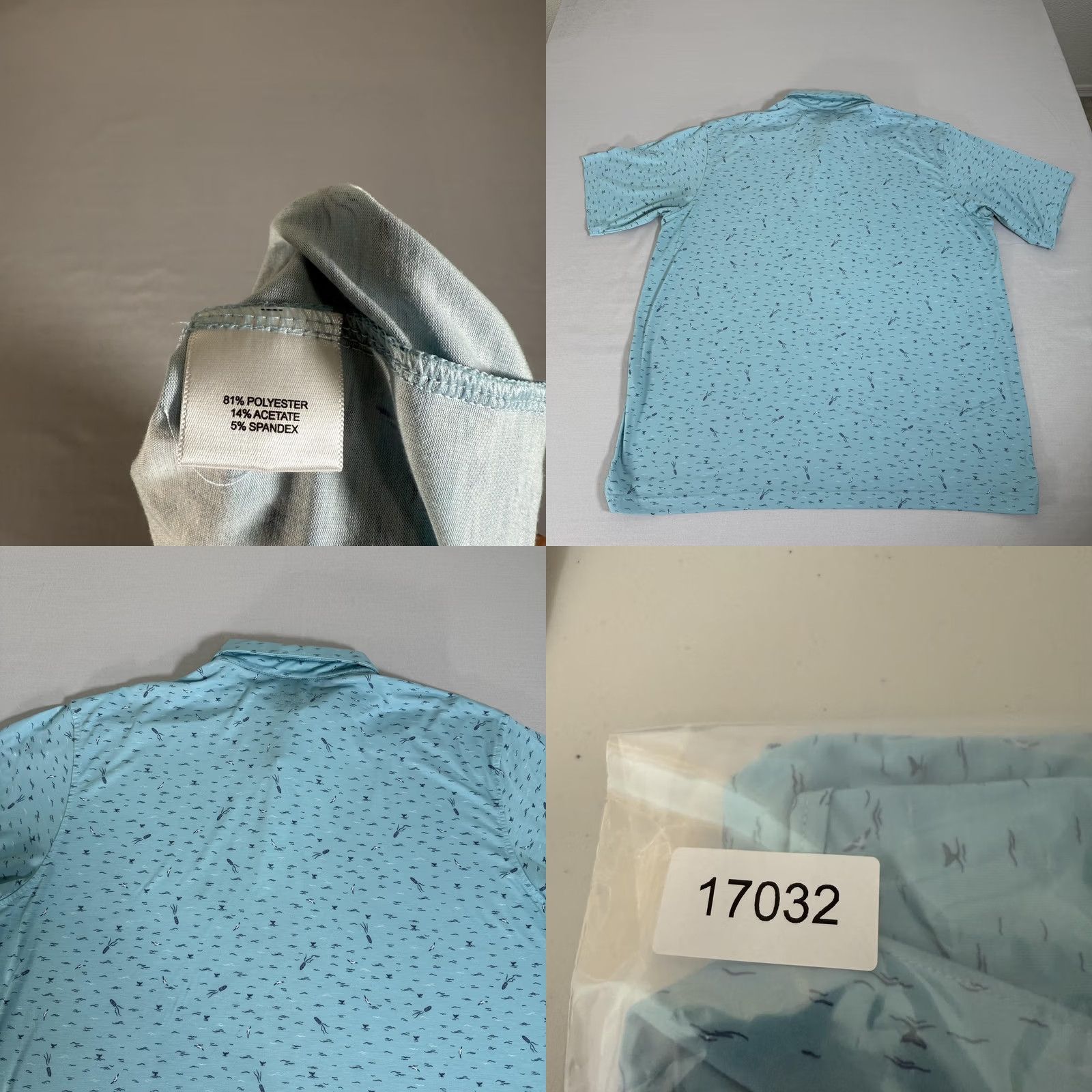 Peter Millar Peter Millar Shirt Mens XL Blue Seaside Wash Polo Golf Stretch Size US XL / EU 56 / 4 - 8 Thumbnail