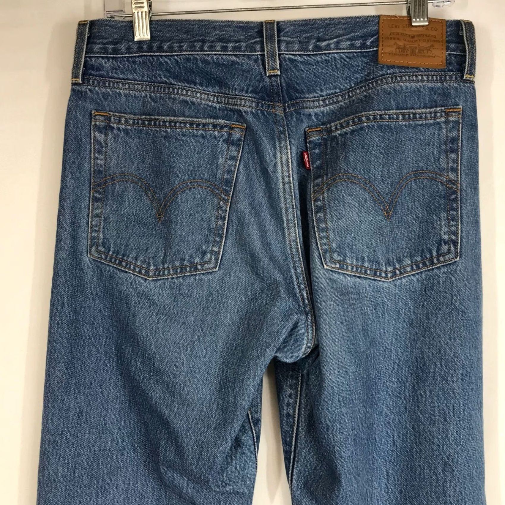 Levi's VINTAGE Levi's Wedgie Fit Straight Leg Jeans Women's 29 Blue Denim Size 29" - 5 Thumbnail