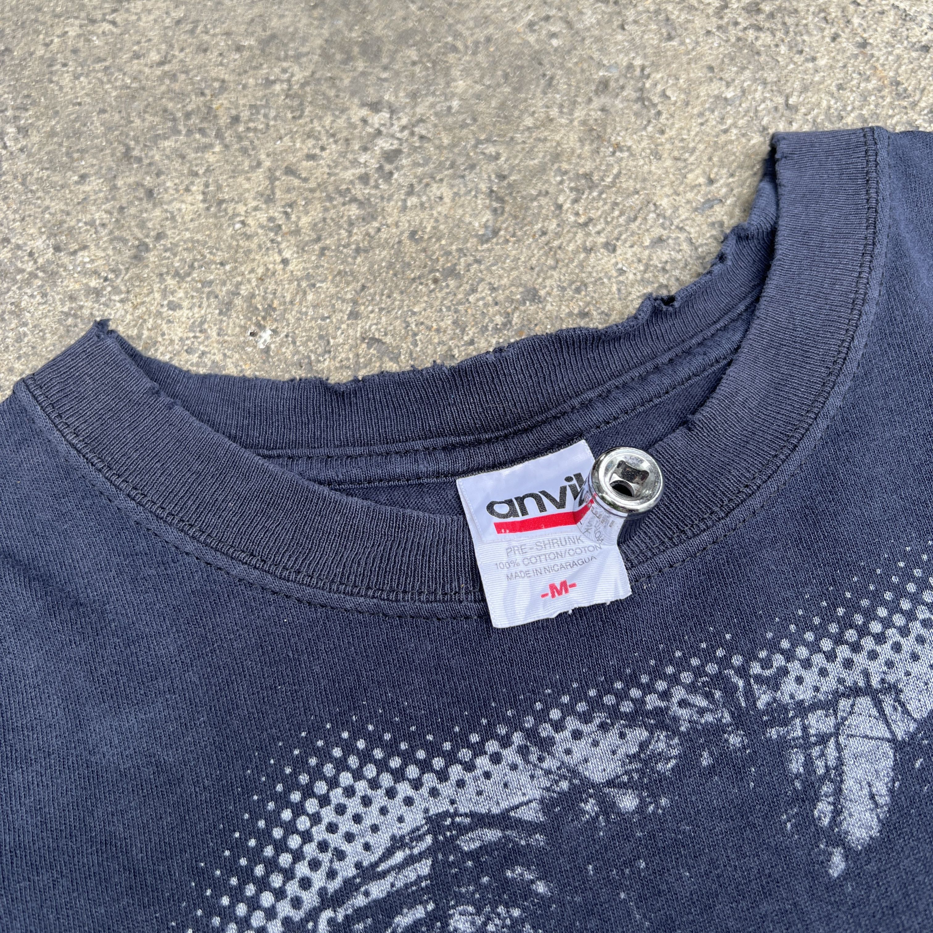 Band Tees Vintage Y2K The Cure Promo Tee Robert Smith faded Distressed Size US M / EU 48-50 / 2 - 3 Thumbnail