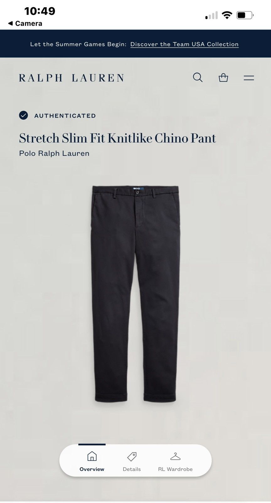 Polo Ralph Lauren Polo Ralph Lauren men’s pants 32x30 black NWT$168 Size US 32 / EU 48 - 5 Thumbnail