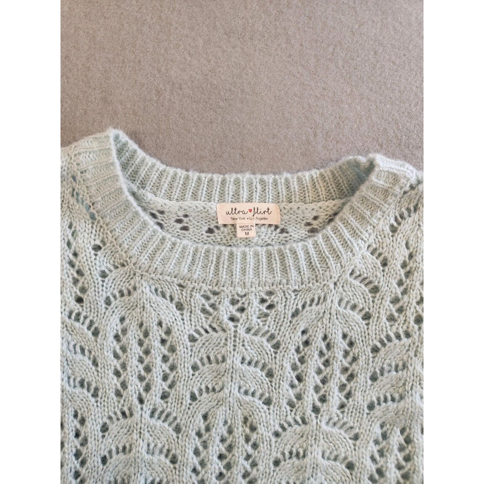 Other Ultra Flirt Mint Green Knit Cozy Pullover Sweater Women’s M Size M / US 6-8 / IT 42-44 - 4 Thumbnail