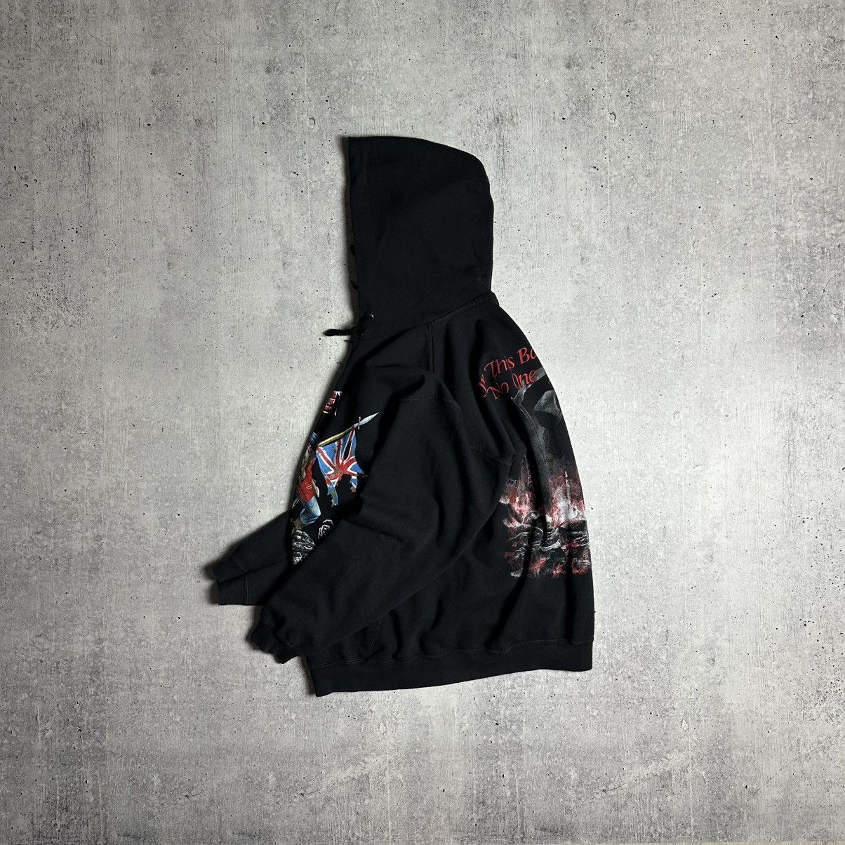 Iron Maiden × Vintage Iron Maiden Vintage Fullprint Zip Hoodie XL Nobody Win Fight Size US XL / EU 56 / 4 - 13 Thumbnail