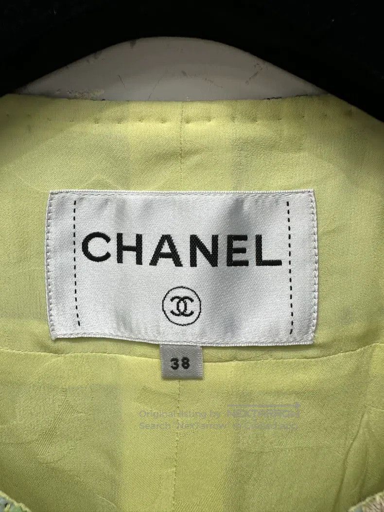 Chanel Chanel 19 Spring and Summer Preview Series Green Tweed Coa Size XS / US 0-2 / IT 36-38 - 3 Thumbnail