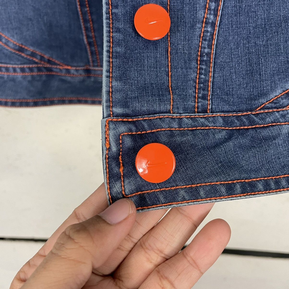 Nike Nike Denim Jacket Size S / US 4 / IT 40 - 15 Thumbnail