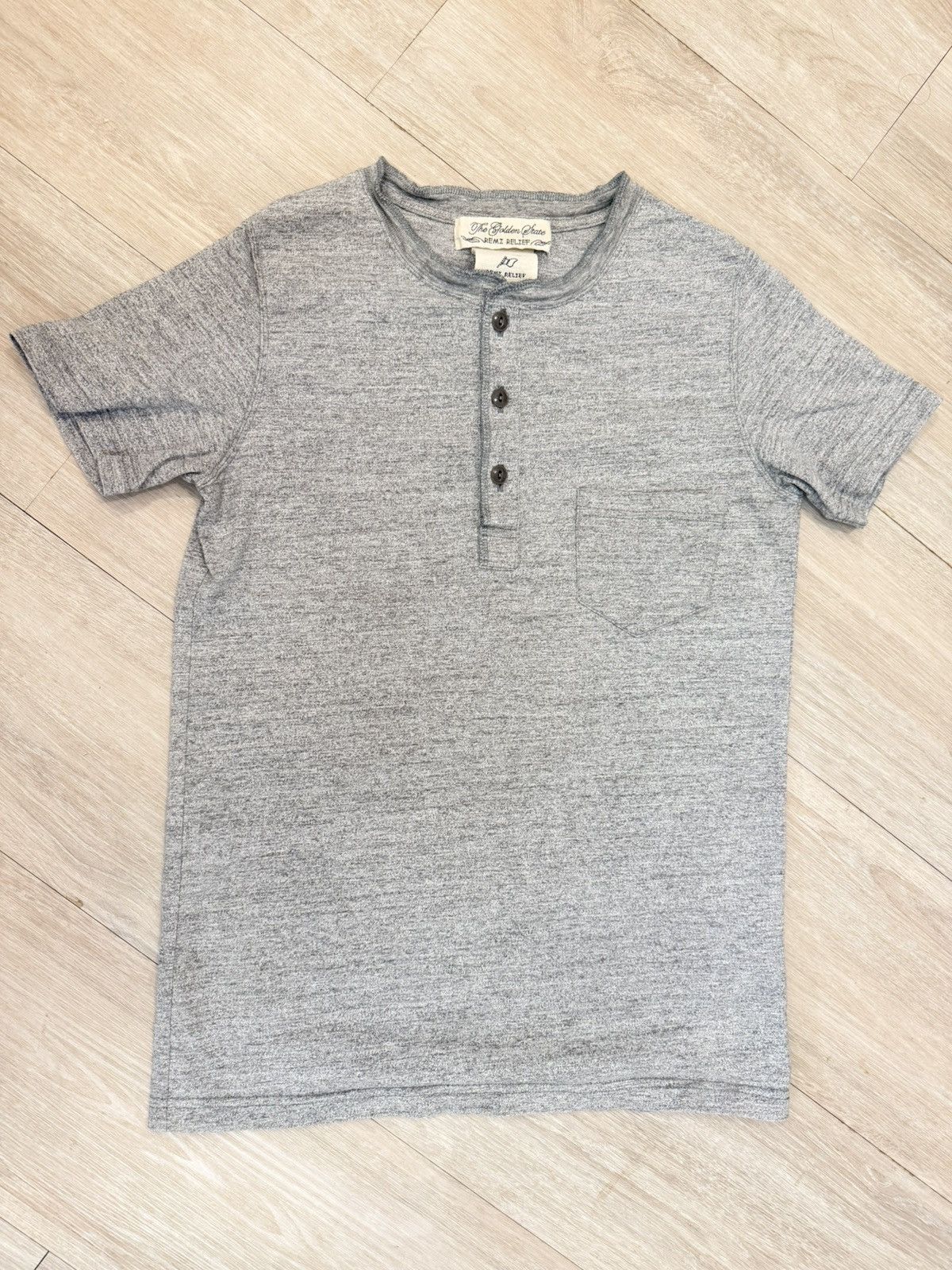 Remi Relief Remi Relief Henley T-Shirt Grey Made in Japan Size S Size US S / EU 44-46 / 1 - 1 Thumbnail
