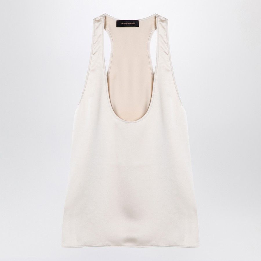THE ANDAMANE o1d2blof1024 Tank Top In White Size S / US 4 / IT 40 - 1 Thumbnail