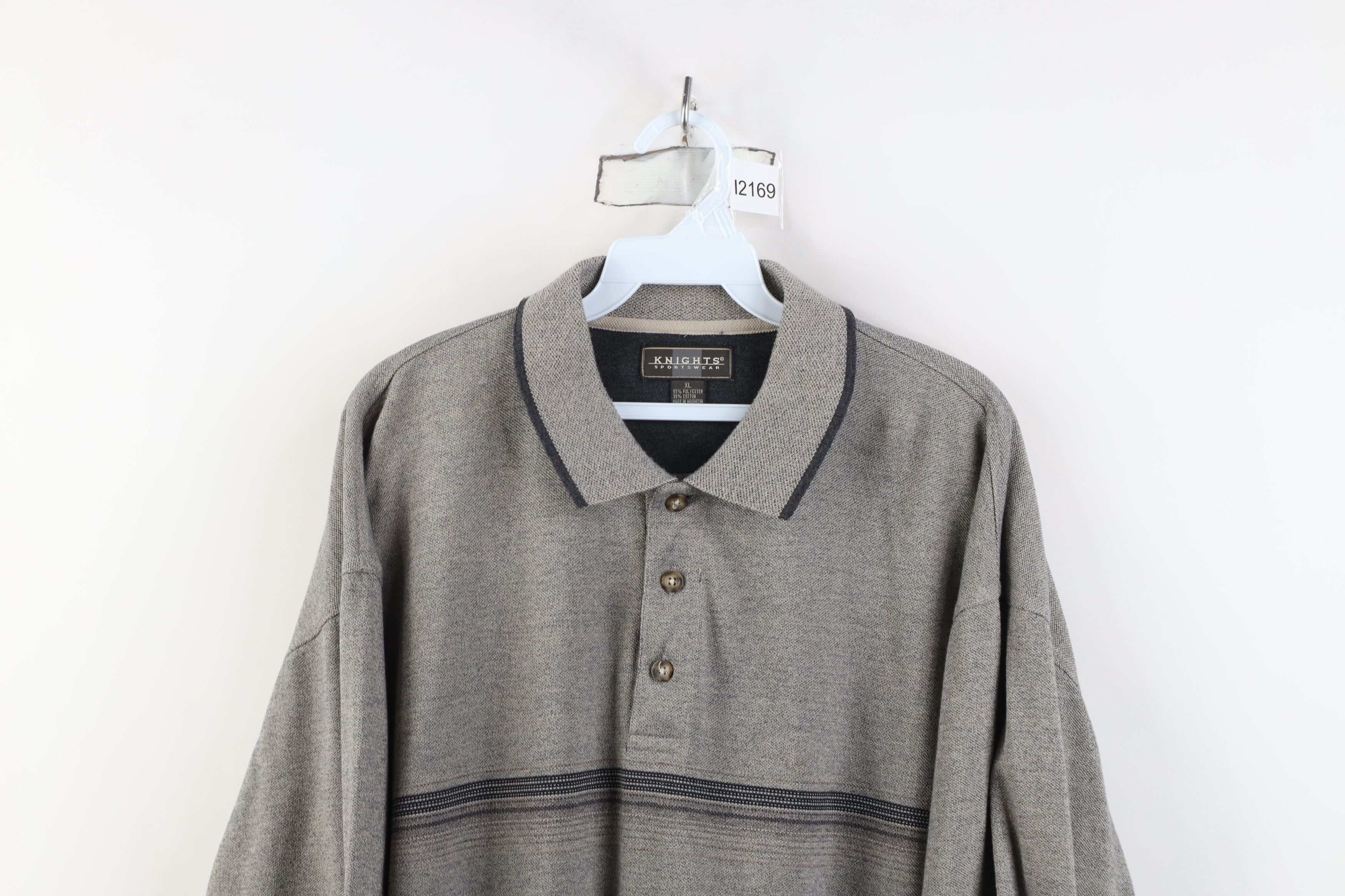 Vintage Vintage 90s Streetwear Knit Long Sleeve Rugby Polo Shirt Size US XL / EU 56 / 4 - 2 Thumbnail