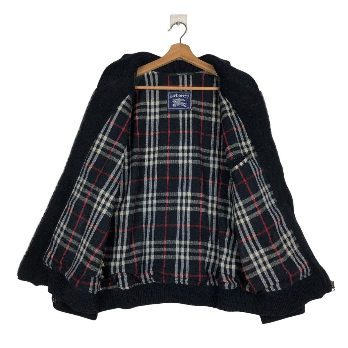 Burberry 🔥VINTAGE BURBERRYS WOOL JACKET MADE IN SPAIN NOVA CHECK Size US M / EU 48-50 / 2 - 13 Thumbnail
