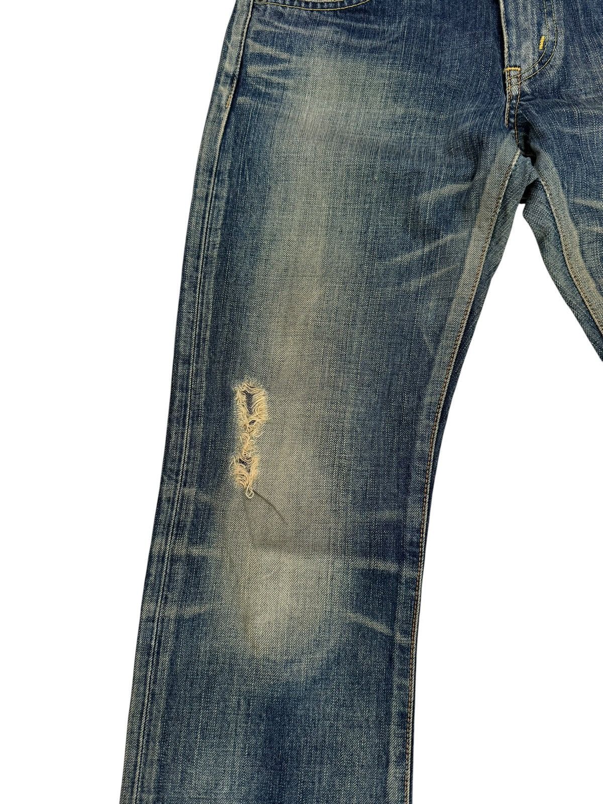 Edwin Vintage Edwin 503 Ladies Flared Style Distressed Denim Jeans Size 28" / US 6 / IT 42 - 3 Thumbnail