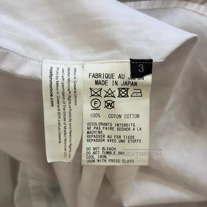 Yohji Yamamoto Yohji Yamamoto 19aw Monroe Portrait White Shirt Size US L / EU 52-54 / 3 - 7 Thumbnail