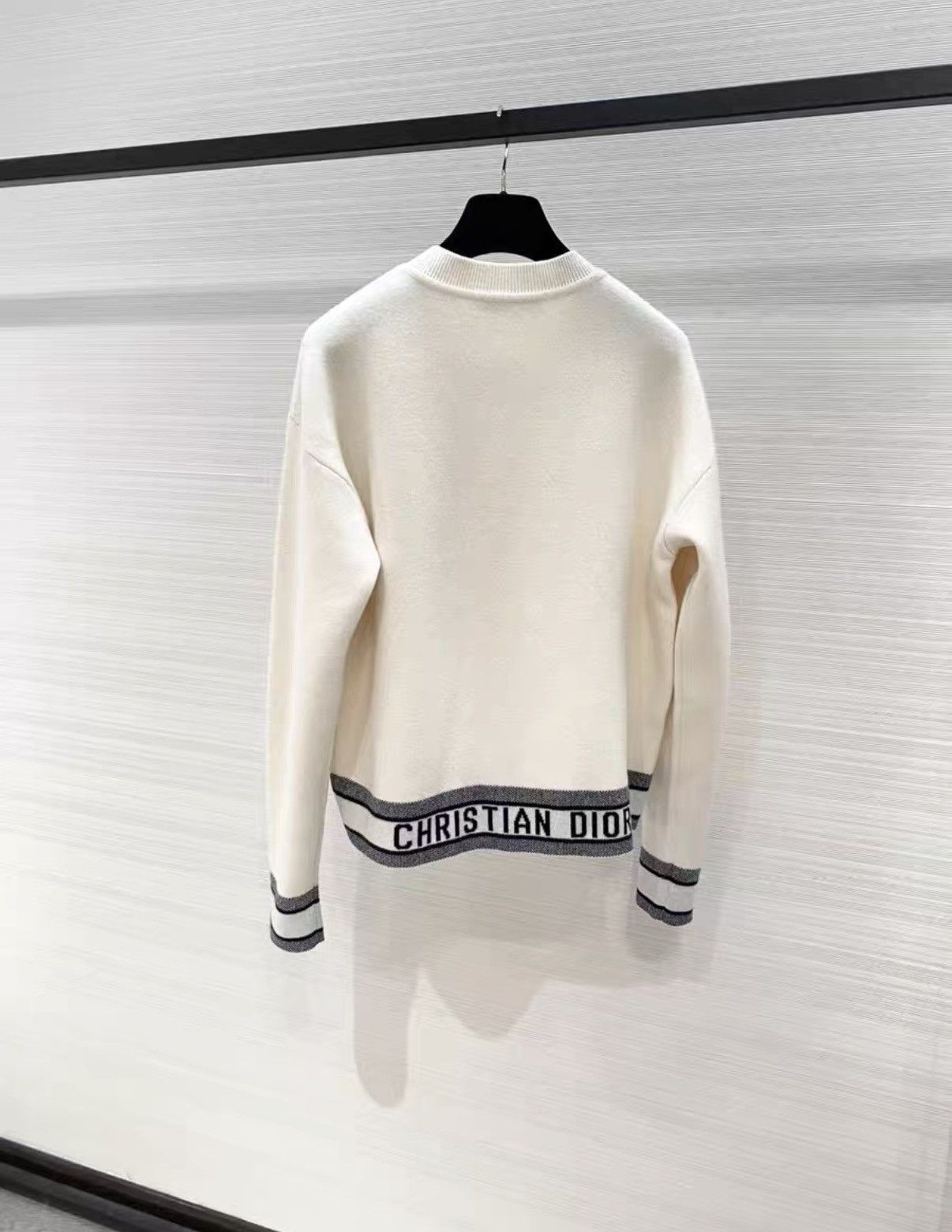 Dior Dior Classic White Cashmere Pullover Sweater J33 Size S / US 4 / IT 40 - 2 Thumbnail