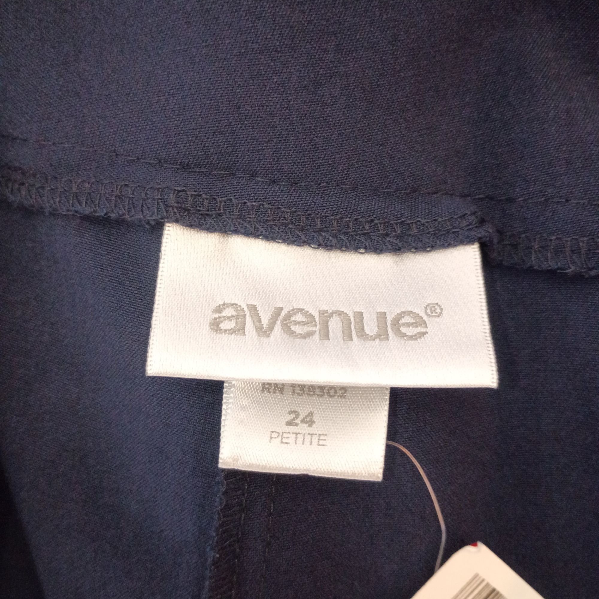 Avenue Avenue Womens Tummy Control Pull-On Pants Size 24 Petite Nav Size 24" / US 00 / IT 34 - 6 Thumbnail