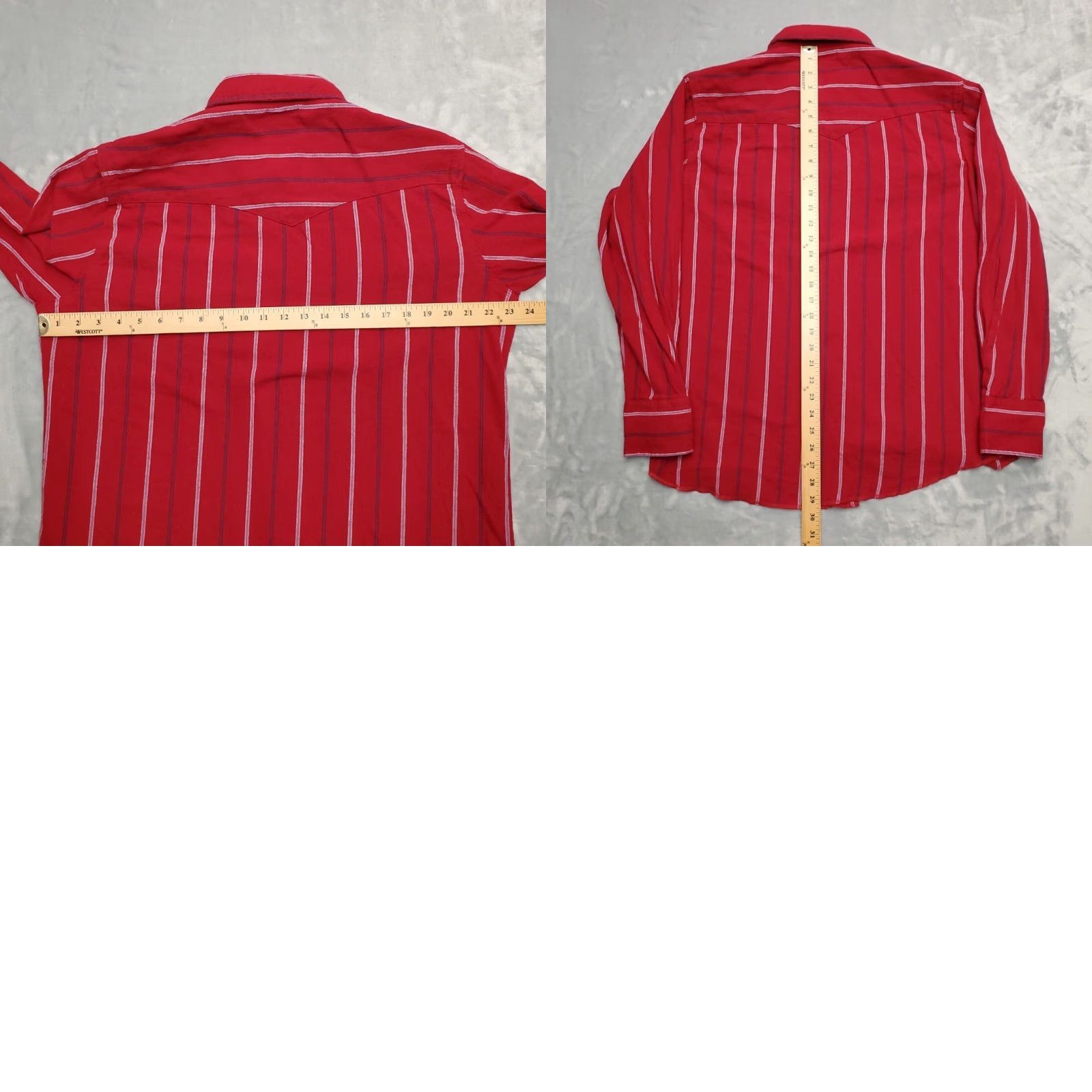 Wrangler VINTAGE Wrangler Shirt Mens L Red Striped Flannel Pearl Snap Western Cowboy Retro Y2K Size US L / EU 52-54 / 3 - 8 Thumbnail