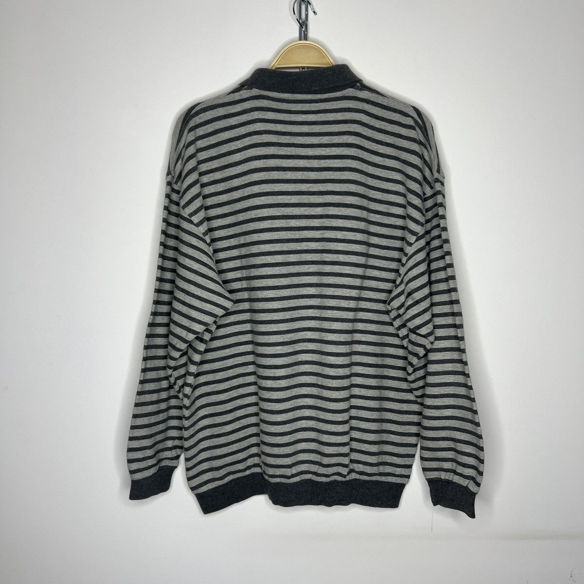 Yves Saint Laurent Vintage YSL Yves Saint Laurent Sweatshirt Half Zip Grey 90s Size US L / EU 52-54 / 3 - 8 Thumbnail