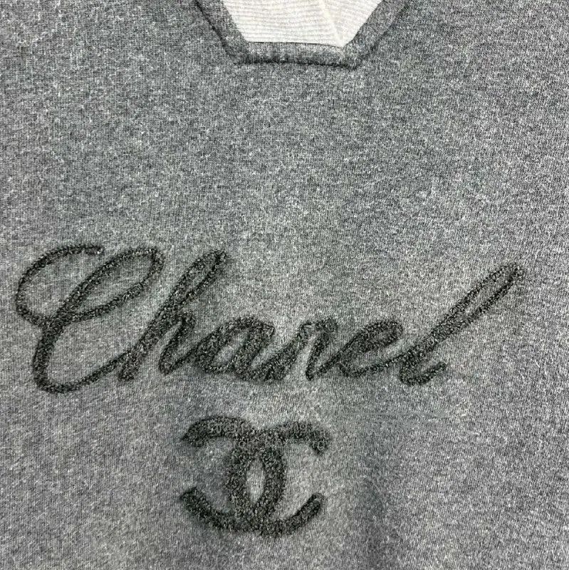 Chanel Chanel Gray Cotton Ladies T-Shirt . Size XS / US 0-2 / IT 36-38 - 3 Thumbnail