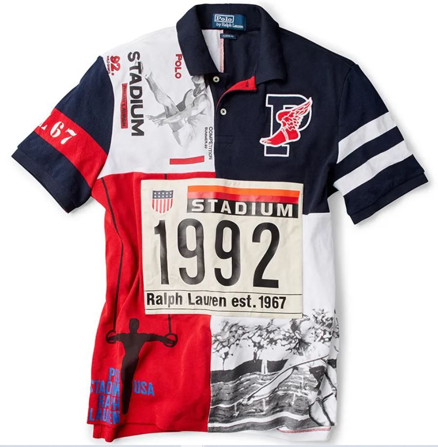 Polo Stadium by Ralph Lauren Mash-up Polo Shirt XL 