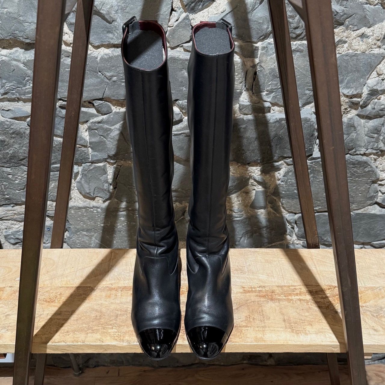 Chanel Chanel 2007 Black Cut Out Gladiator Riding Boots Size US 10.5 / IT 40.5 - 3 Thumbnail