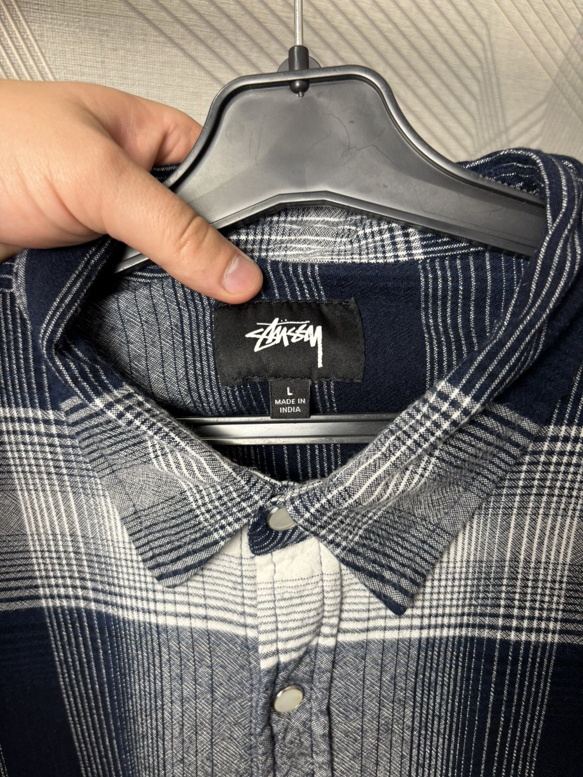 Stussy Stussy Shadow Plaid Western Button-Down Shirt L size Large Size US L / EU 52-54 / 3 - 11 Thumbnail