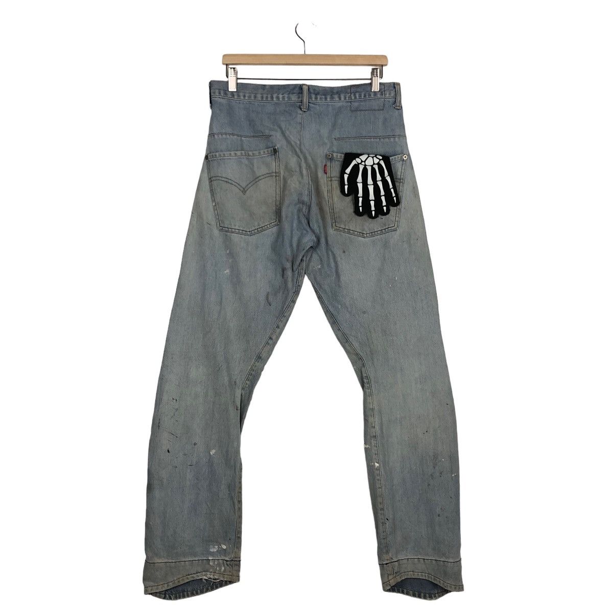 Levi's 🔥RARE VINTAGE LEVI’S ENGINEERED JEANS DISTRESSED PAINTED Size US 32 / EU 48 - 6 Thumbnail