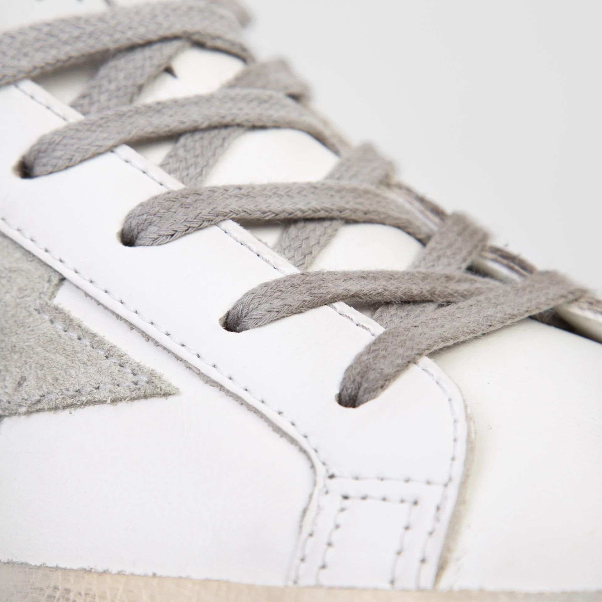 Golden Goose o1s22i1n1224 Leather Super-Star Sneakers in White Grey Size US 11 / IT 41 - 6 Thumbnail