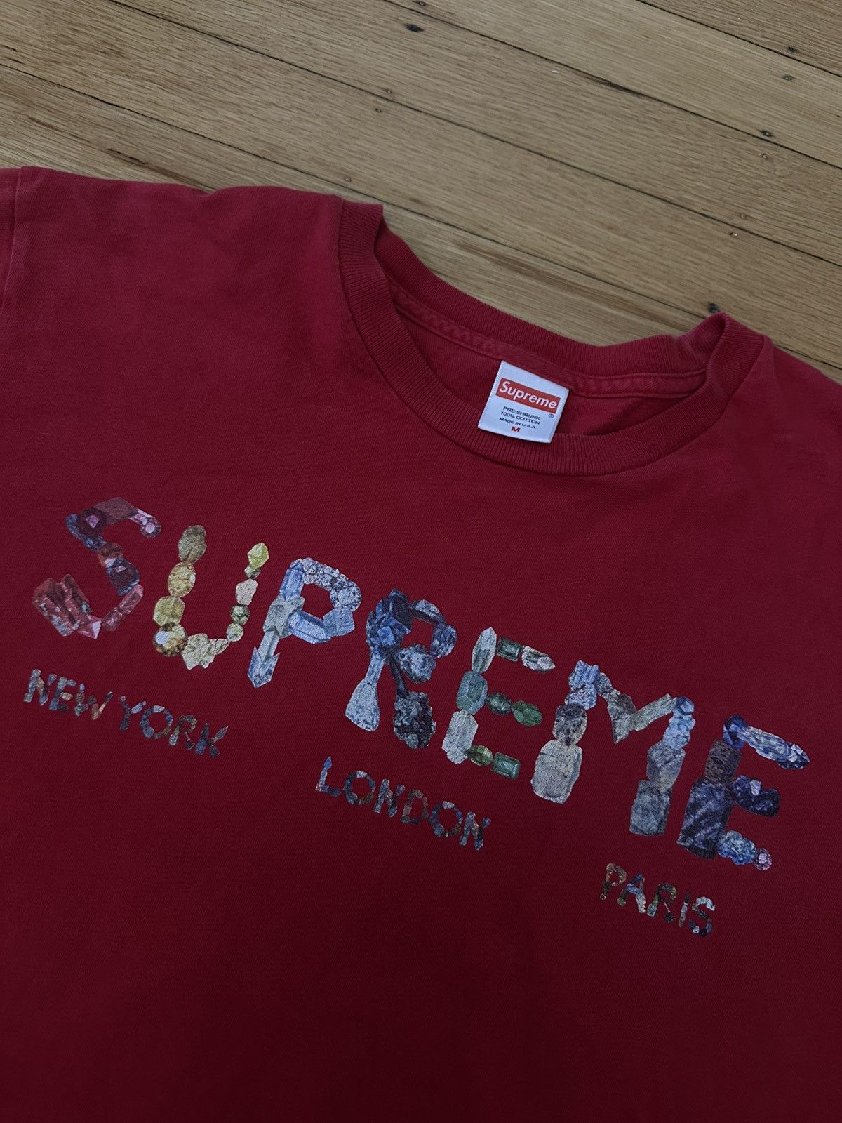Supreme Supreme Crystals T-Shirt SS 18 New York London Paris Size US M / EU 48-50 / 2 - 2 Thumbnail