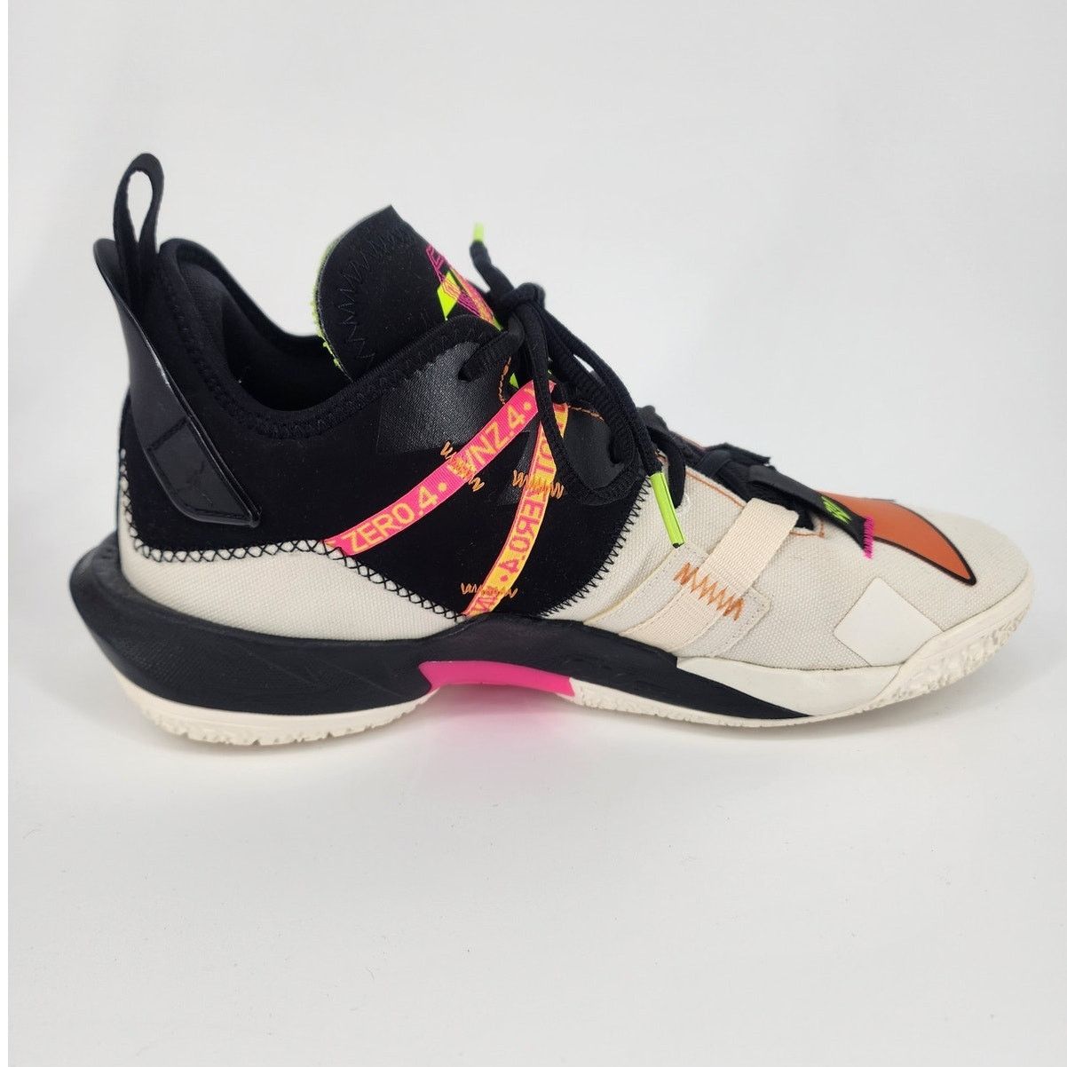 Nike Jordan Why Not Zer0.4 Pale Ivory Orange Volt Men’s 9.5 Size US 9.5 / EU 42-43 - 9 Thumbnail