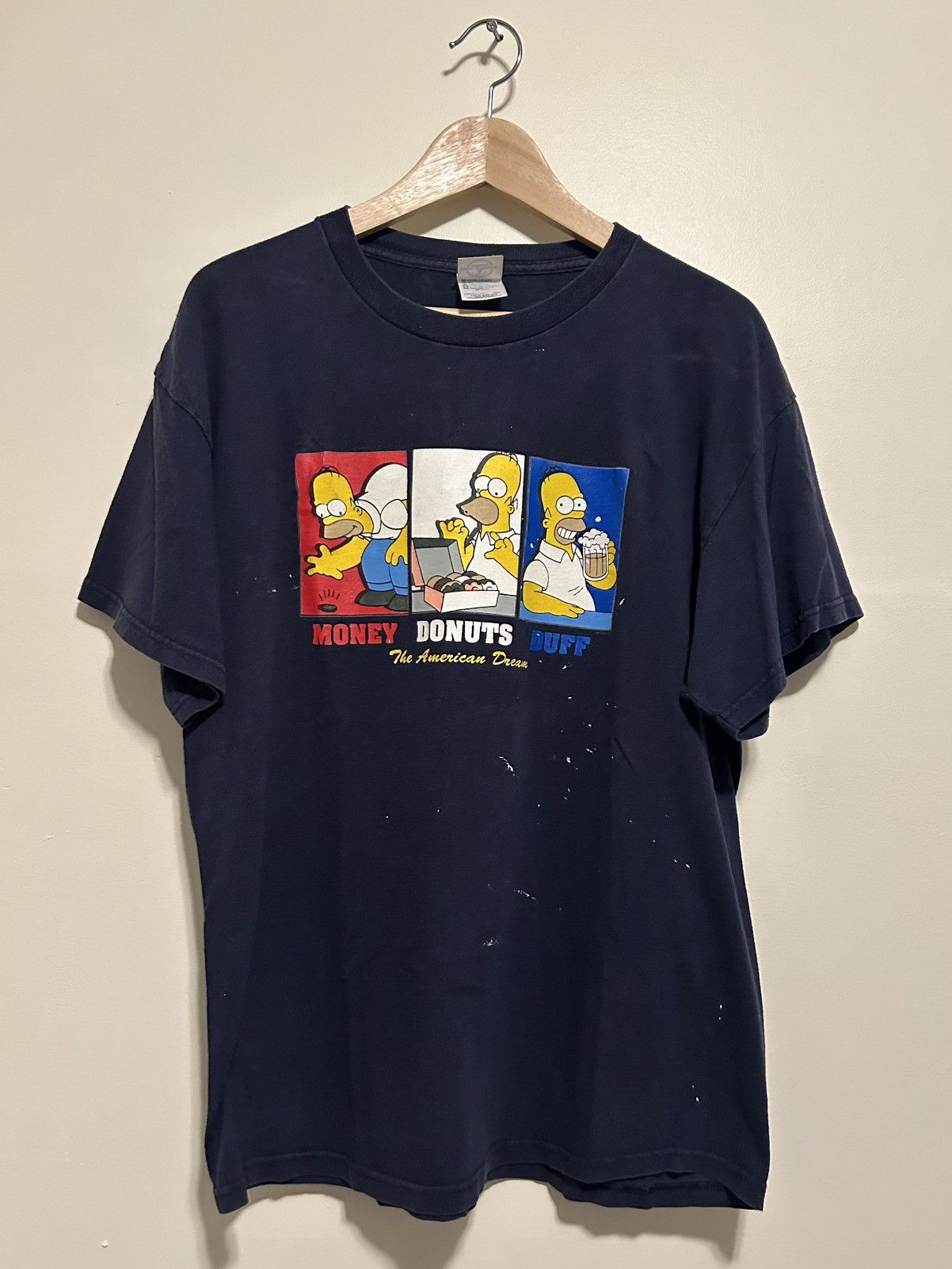The Simpsons 2004 Vintage The Simpsons “Paint Splatter” Tee Size US L / EU 52-54 / 3 - 1 Thumbnail