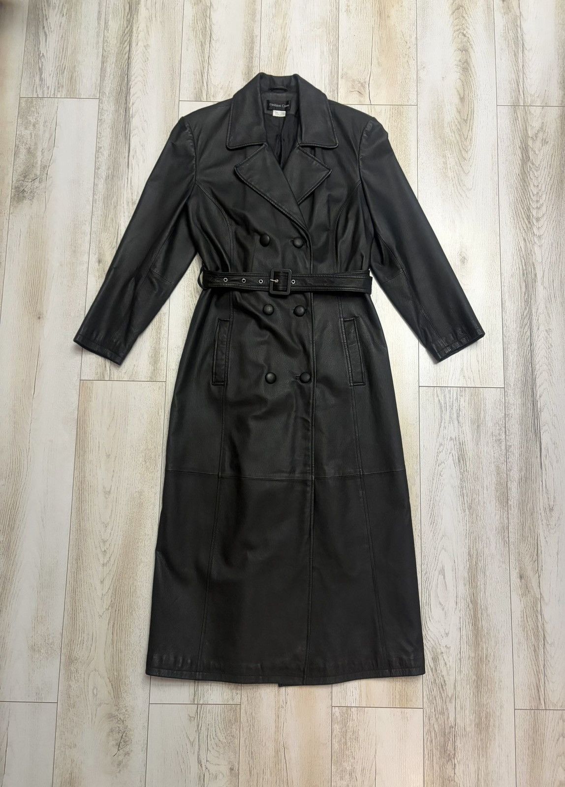 Other Vintage Leather Coat Jacket Size M / US 6-8 / IT 42-44 - 7 Thumbnail
