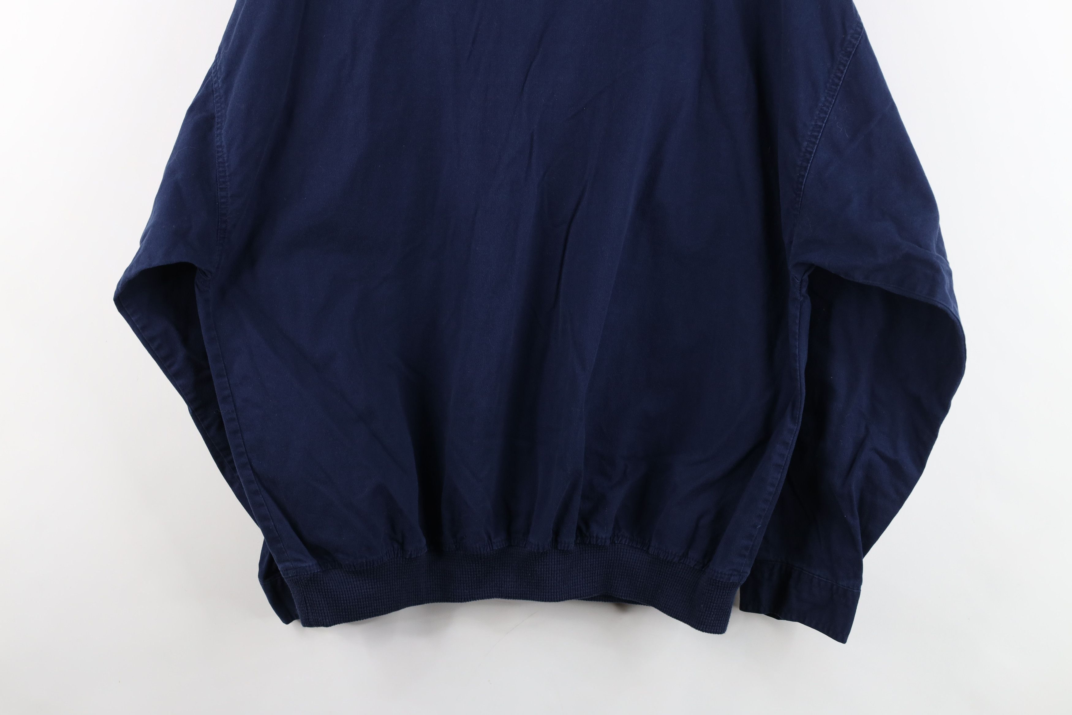 Members Only Vintage 90s Members Only Collared Pullover Jacket Navy Blue Size US XL / EU 56 / 4 - 15 Thumbnail