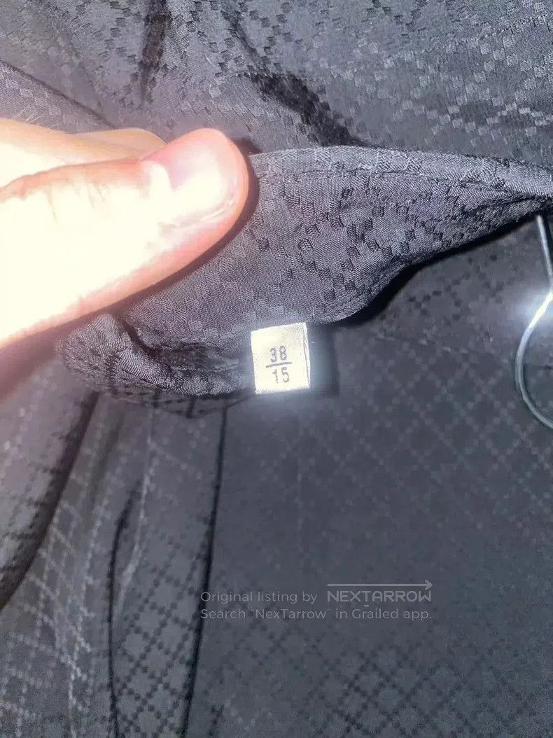 Saint Laurent Paris Saint Laurent Black Diamond Pattern Shirt. Size US XS / EU 42 / 0 - 4 Thumbnail