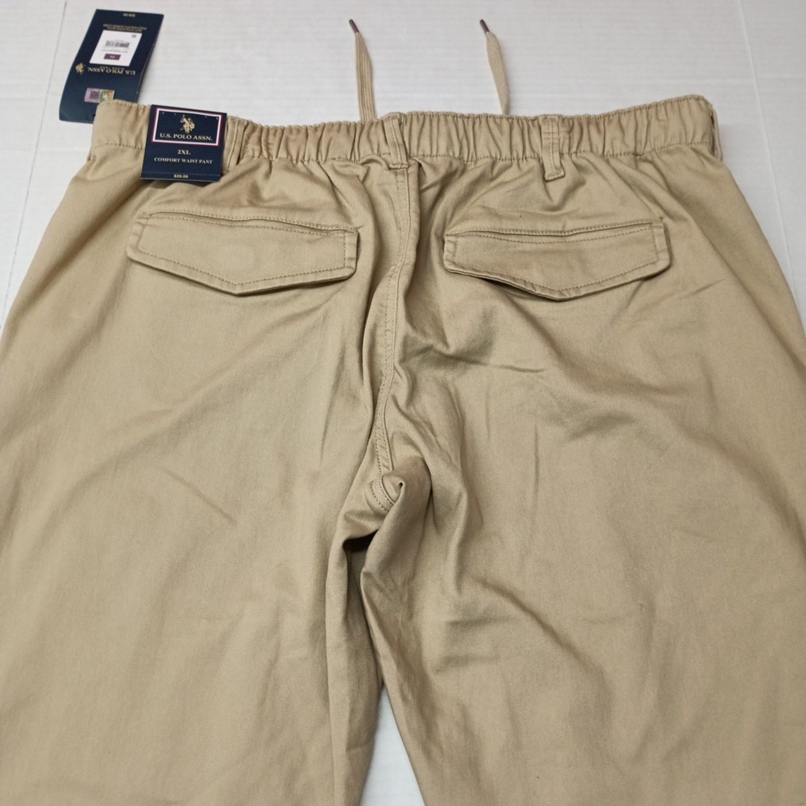 U.S. Polo Assn. U.S Polo Assn. Comfort Waist Pants Mens 2XL Beige Button Zip Size US 40 / EU 56 - 9 Thumbnail