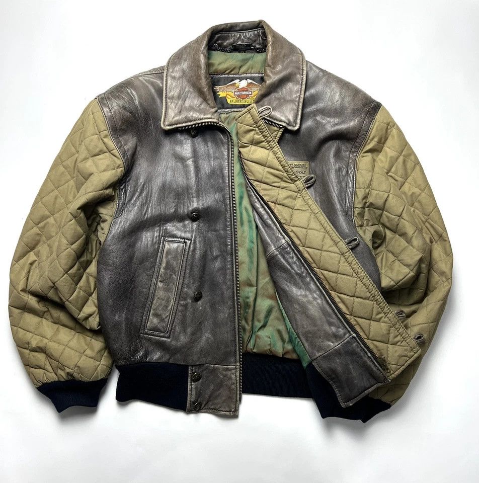 Harley Davidson Harley-Davidson RARE EXCLUSIVE Vintage Leather Jacket 1970s Size US M / EU 48-50 / 2 - 9 Thumbnail