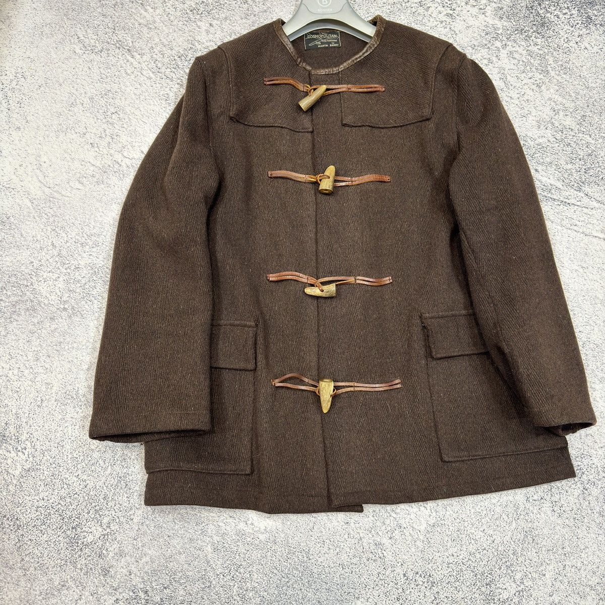 Designer × Vintage Martin Barry Handmade Wool Duffle Coat England Size S Size US S / EU 44-46 / 1 - 2 Thumbnail