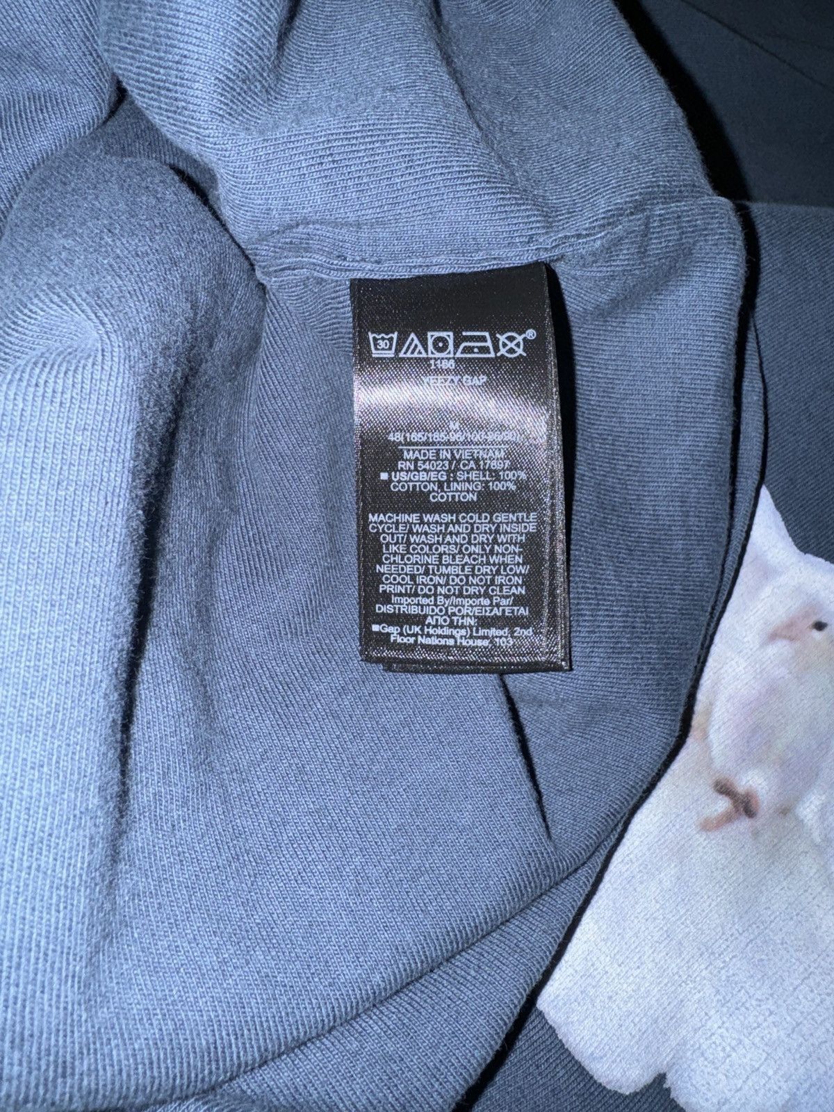 Balenciaga Dove No Seam T-Shirt - Blue - Yeezy Gap Balenciaga - YGEBB Size US M / EU 48-50 / 2 - 5 Thumbnail