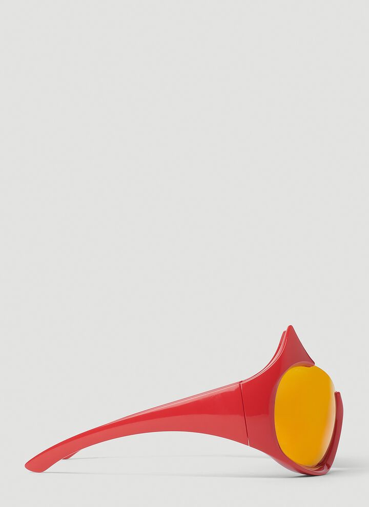 Balenciaga o1mt1gz0924 Size: OS / Gotham Cat Sunglasses in Red Size ONE SIZE - 3 Thumbnail