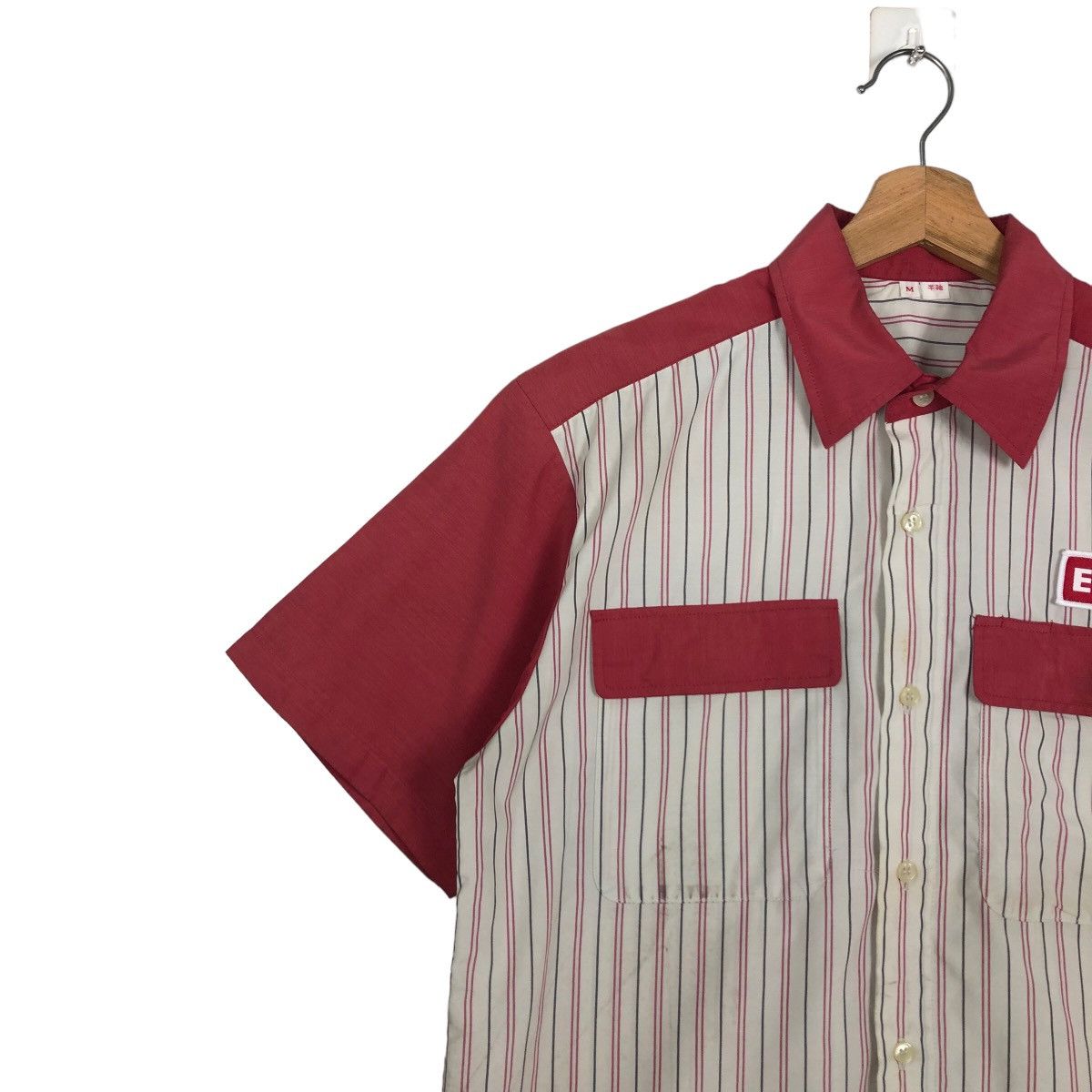 Japanese Brand 🔥90s Work Jacket Striped Design Eneos Racing Japan Big Logo Size US M / EU 48-50 / 2 - 7 Thumbnail