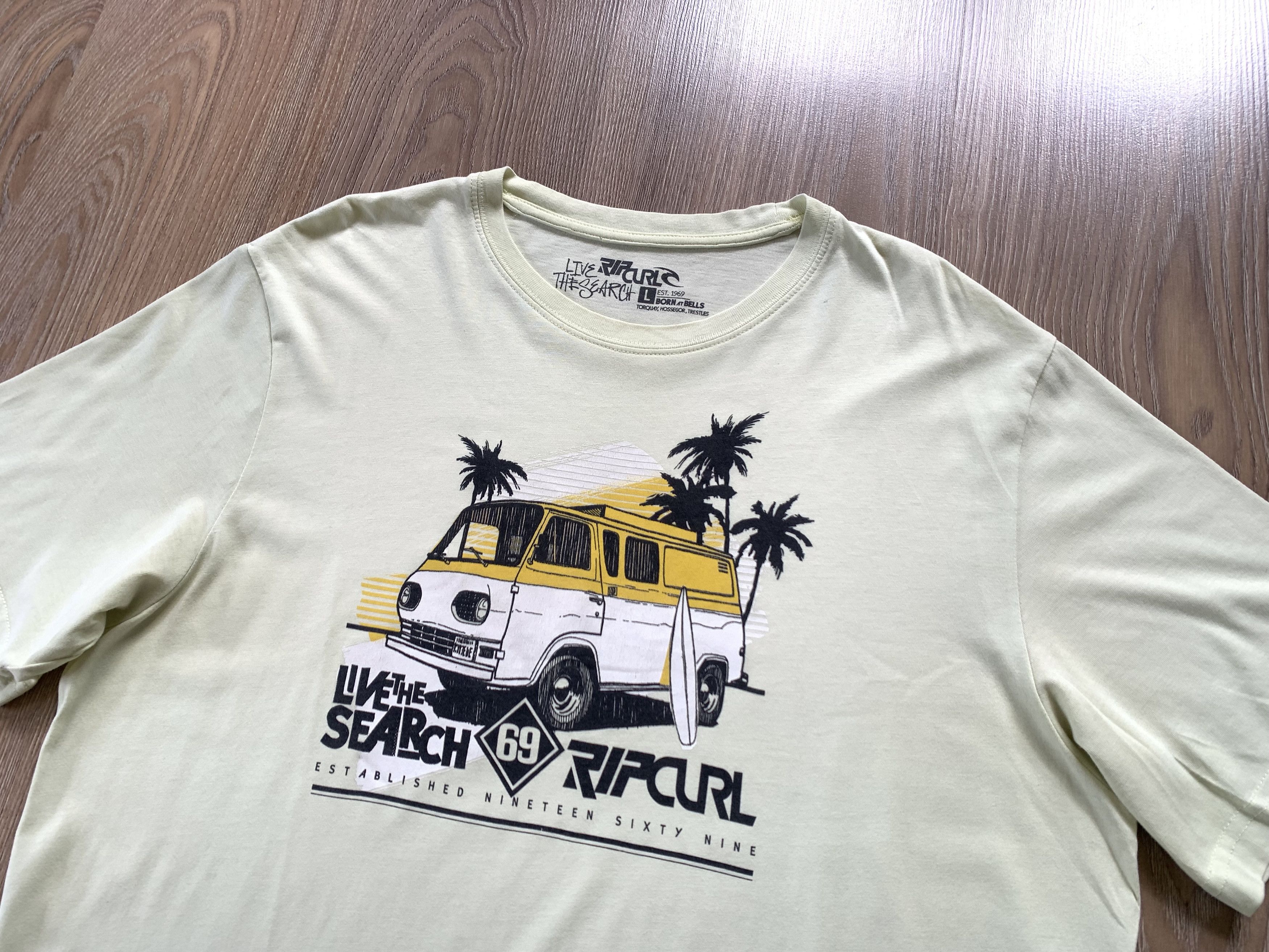 Rip Curl Rip Curl Mens Cotton Print T Shirt Size US L / EU 52-54 / 3 - 4 Thumbnail