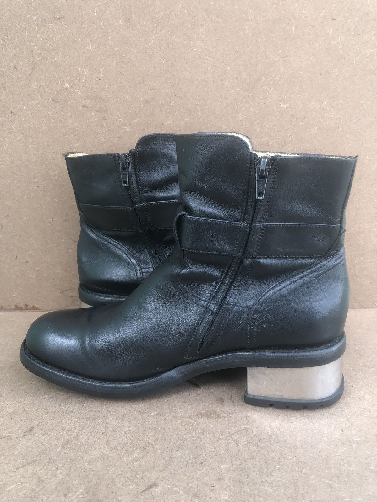 Designer Freelance Black Calfskin Leather Women’s Boots Size US 9 / IT 39 - 8 Thumbnail