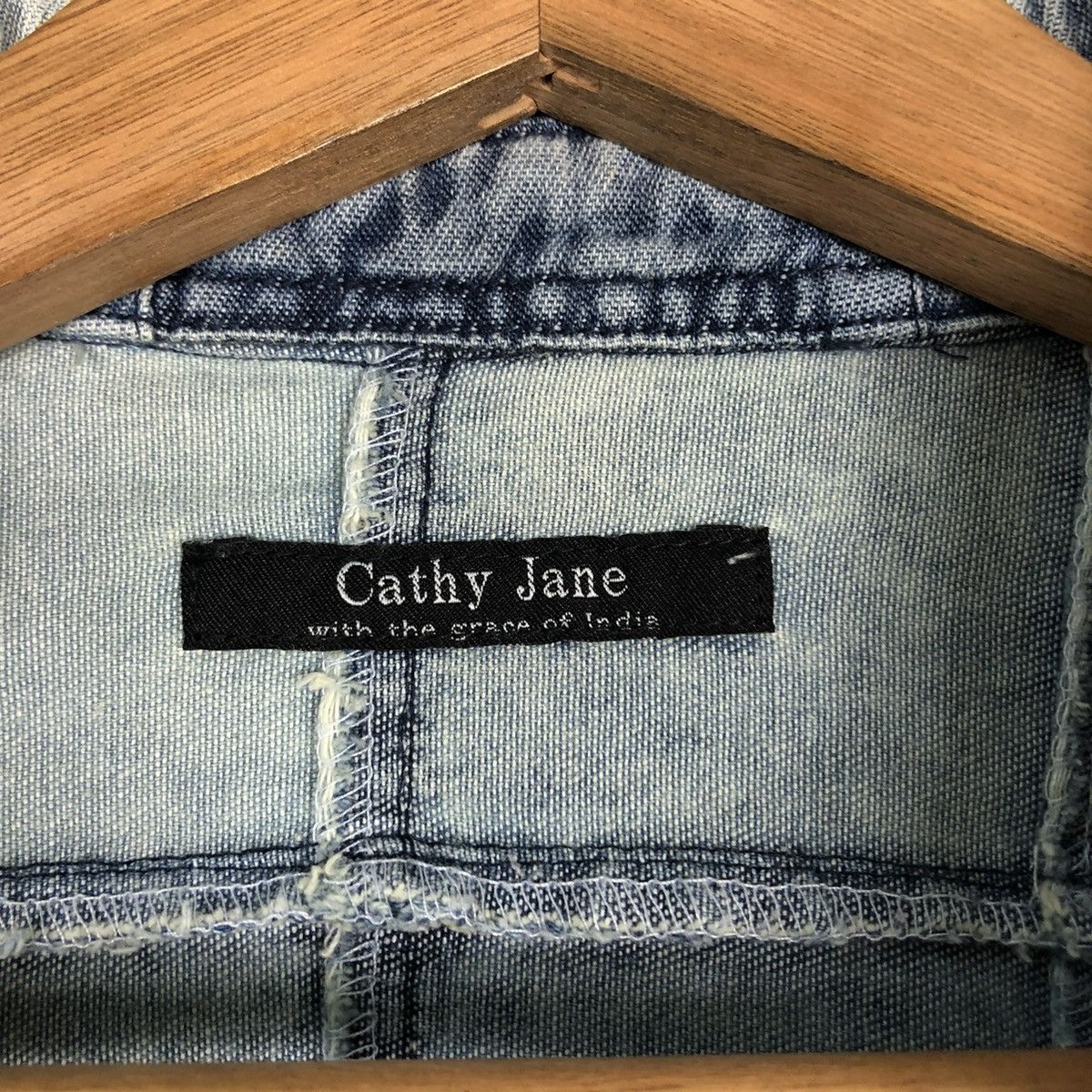Japanese Brand 🔥VINTAGE PATCH WORK DENIM JACKET CATHY JANE JAPAN Size US M / EU 48-50 / 2 - 17 Thumbnail