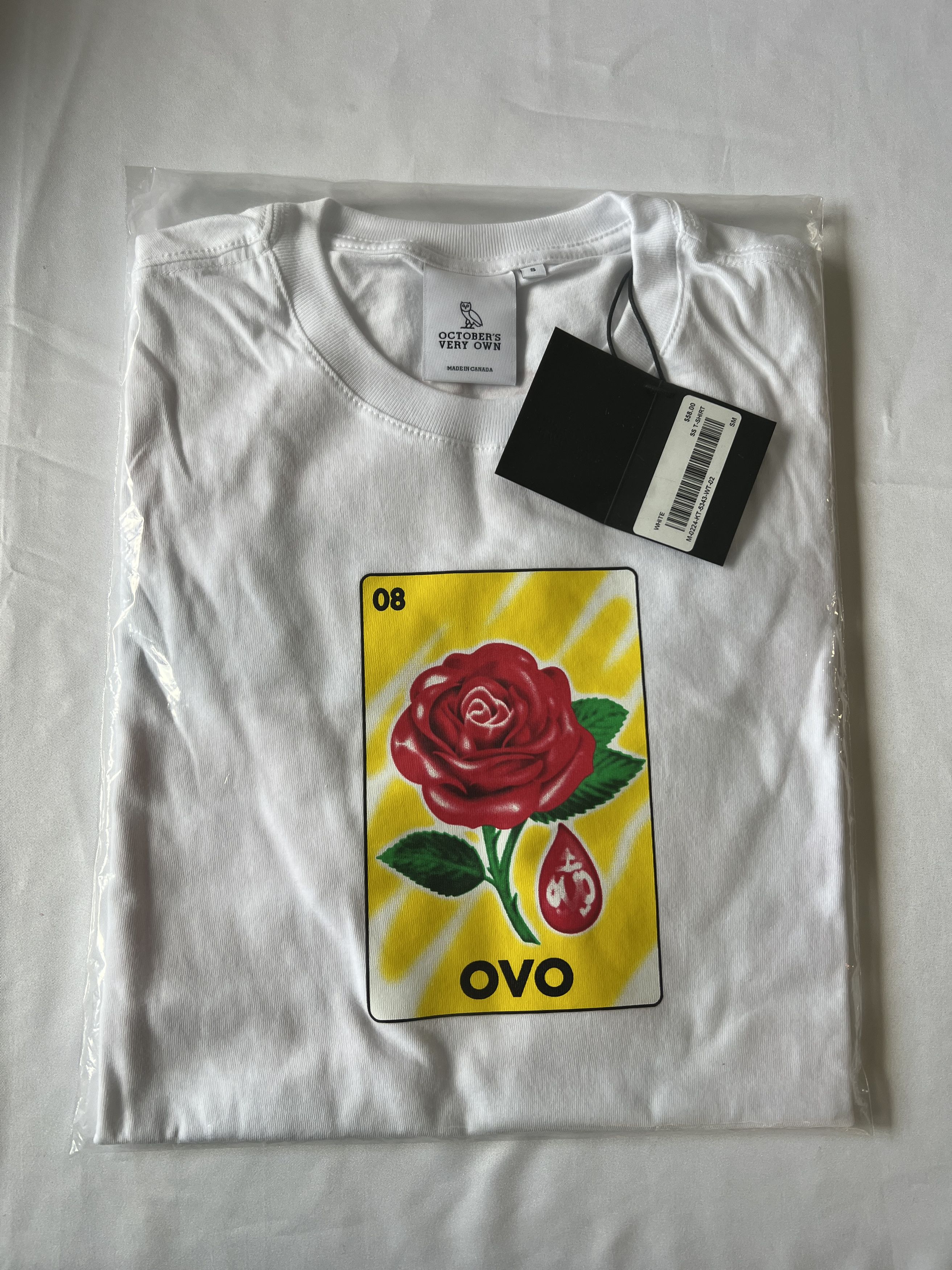 Drake *RARE* OVO SANDRA'S ROSE white T-SHIRT Size US S / EU 44-46 / 1 - 2 Thumbnail