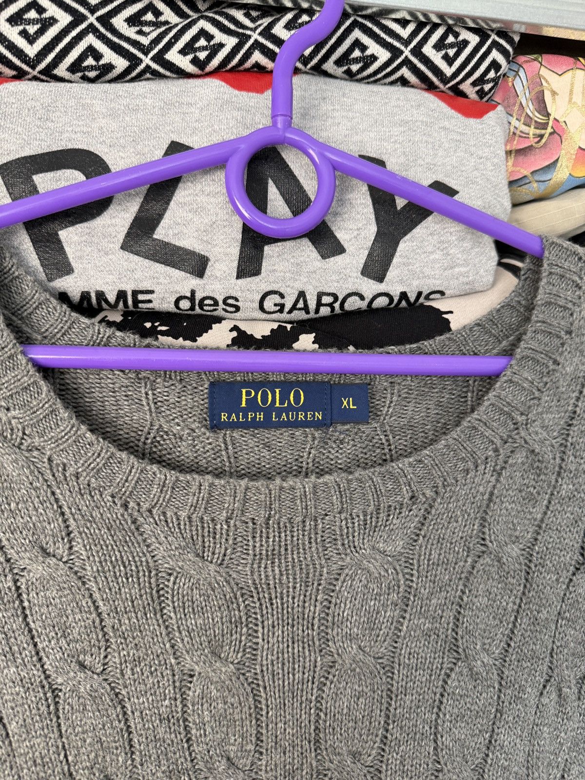 Polo Ralph Lauren Polo Ralph Lauren Cable Knit Blue Sweater Jumper Old money Size US XL / EU 56 / 4 - 9 Thumbnail