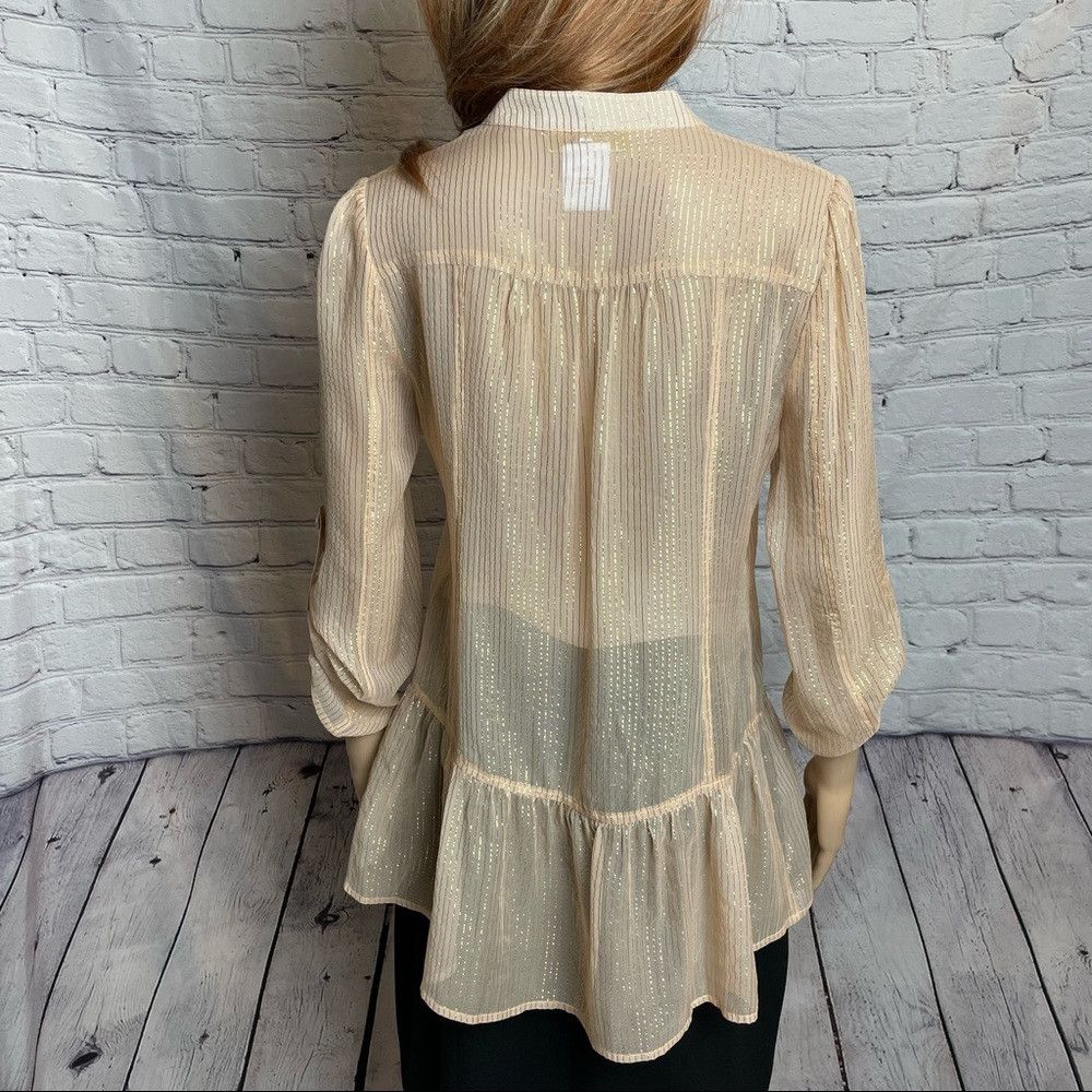 Other LaRok Silk Beige Blouse Size S Size S / US 4 / IT 40 - 4 Thumbnail