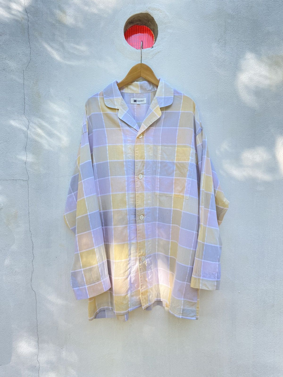 Issey Miyake IM im product Pastel yellow long-sleeved shirt Size US M / EU 48-50 / 2 - 1 Thumbnail