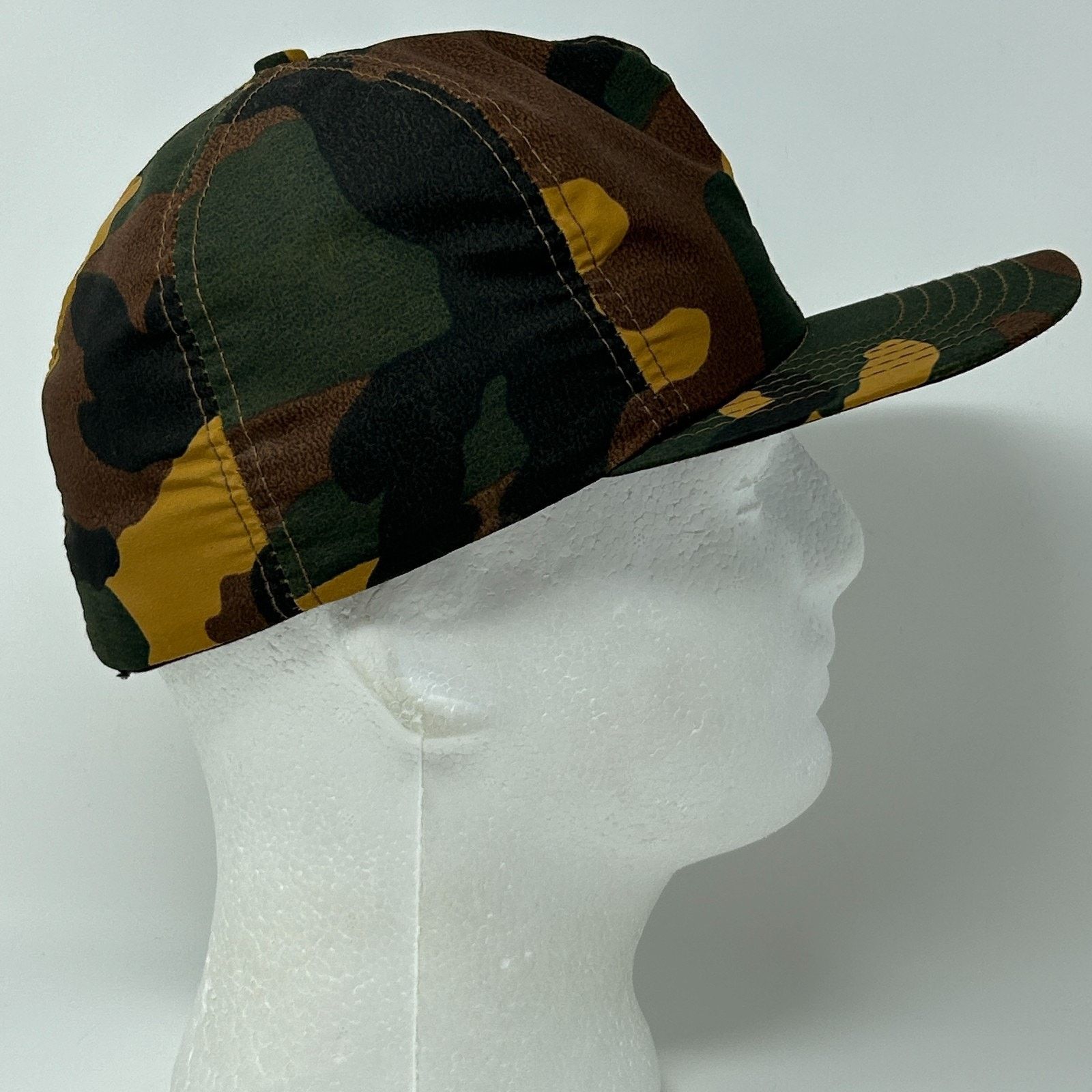 Vintage Vintage Hunting Camo Hat Baseball Cap Ear Flap Hunter Medium Size ONE SIZE - 8 Thumbnail