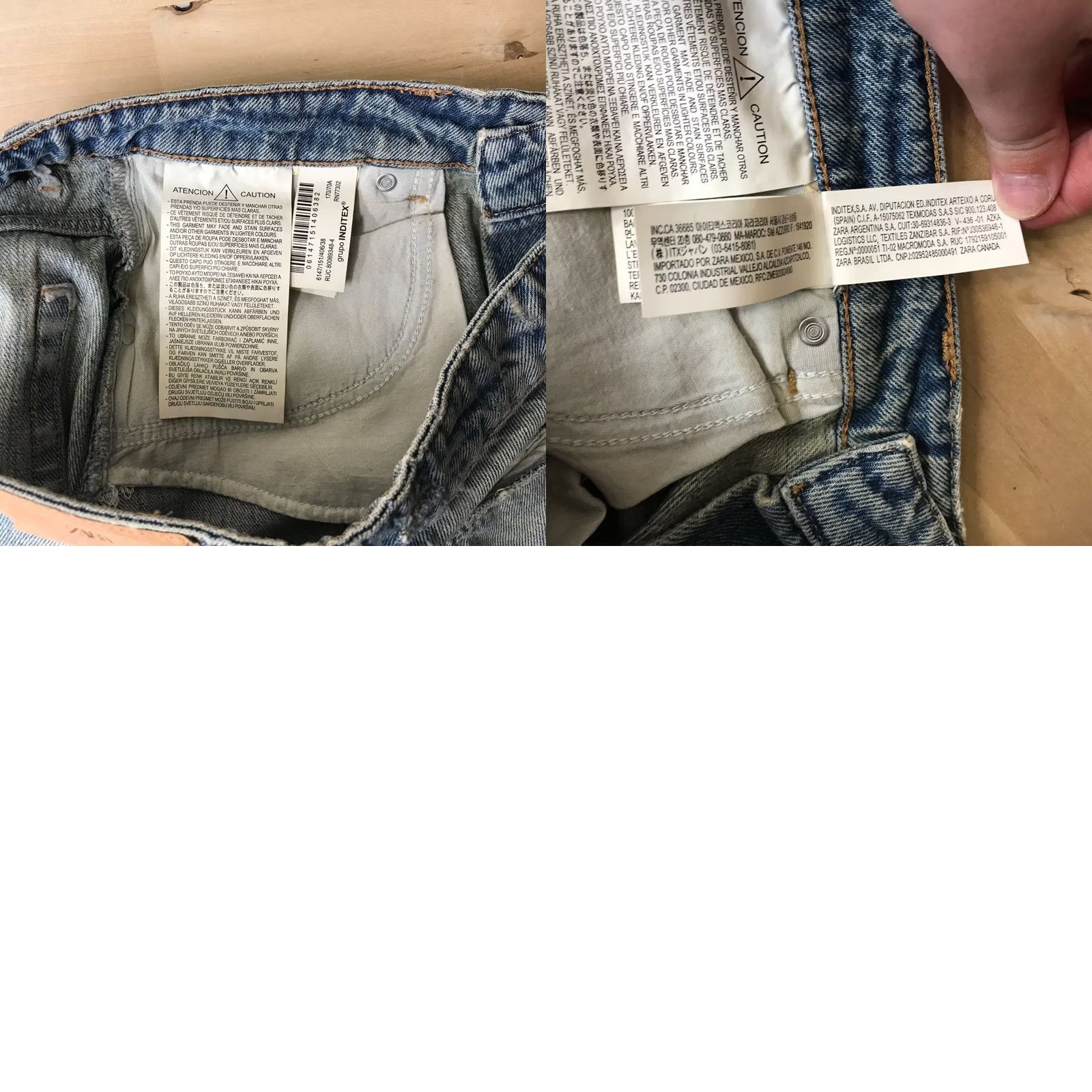 Zara ZARA Women's 8 Denim Jean Shorts Blue Button Fly Cut-Off Size 30" / US 8 / IT 44 - 8 Thumbnail