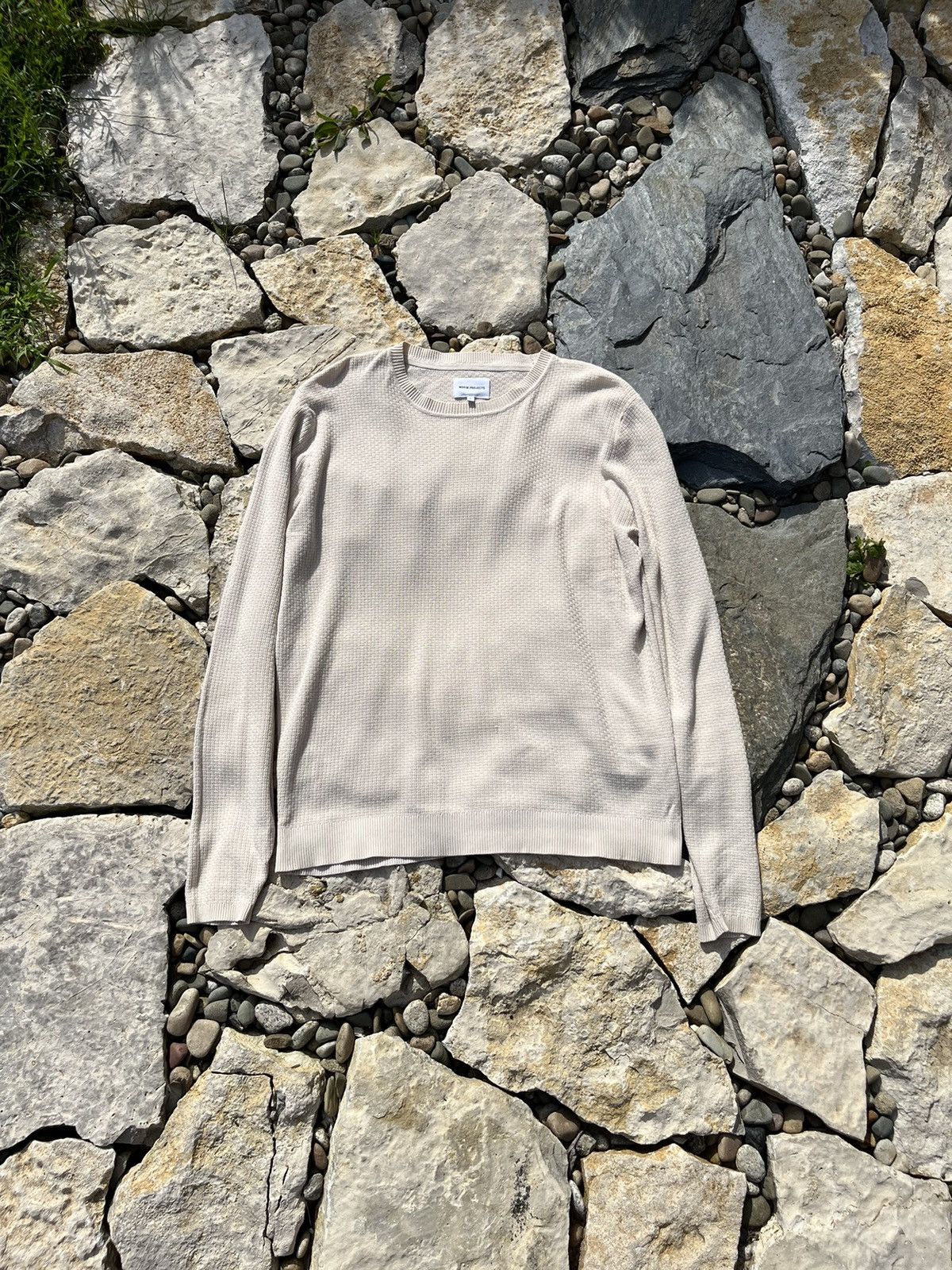 Acne Studios × Norse Projects × Our Legacy Norse Projects sigfred cotton texture knitted sweater jumper Size US M / EU 48-50 / 2 - 1 Thumbnail