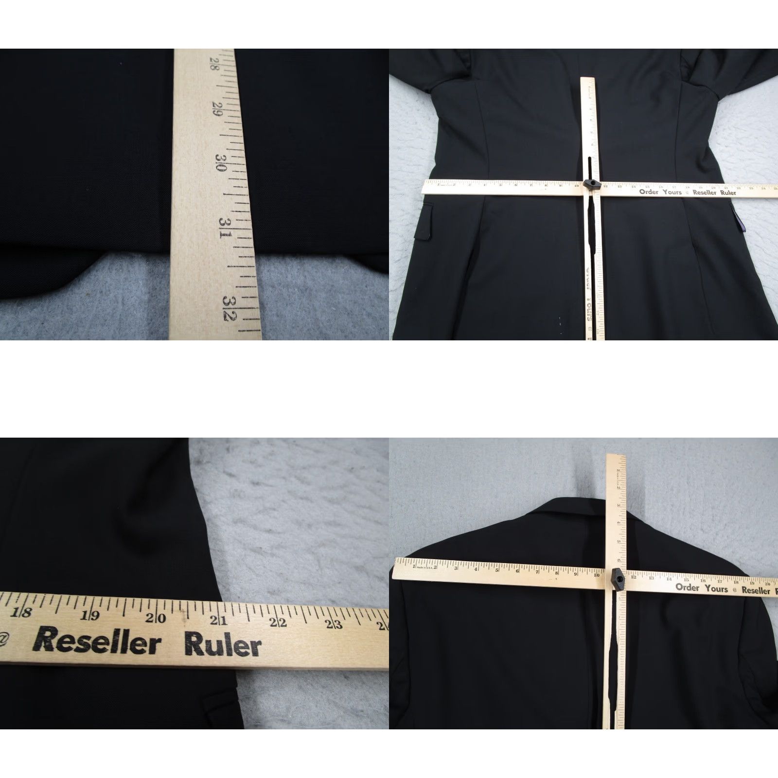 Vintage VINTAGE Fabiani Blazer Men 46 Regular Black Wool 2 Button Single-Breasted Travel Designer Italian City Preppy Modern Mens Size 46R - 9 Thumbnail