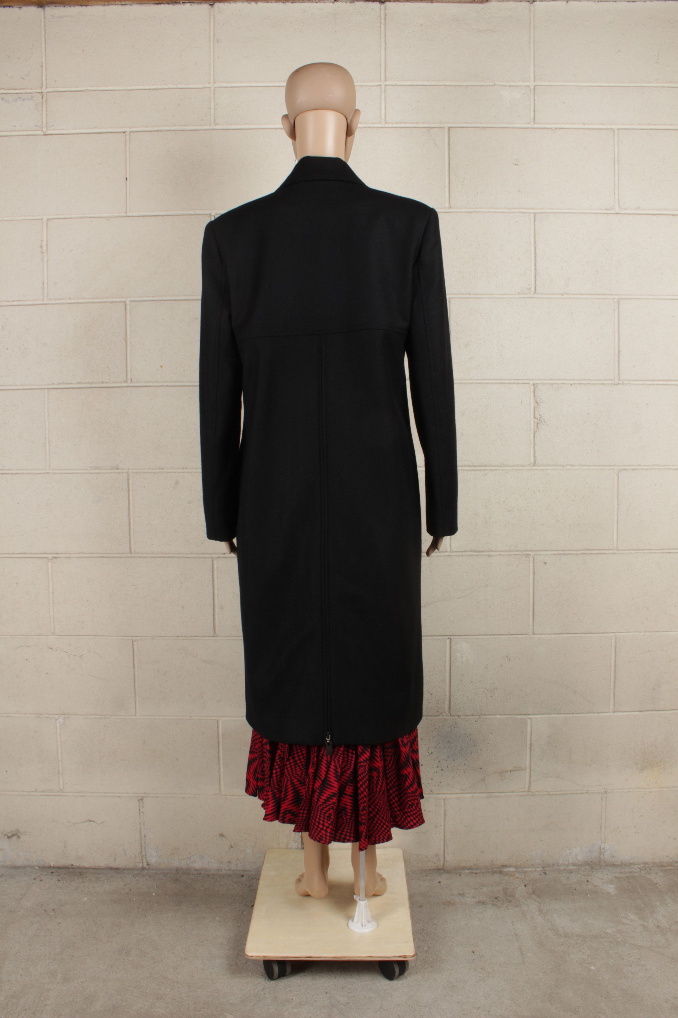 Claude Montana 1998 Wool Coat with Zip Back Size M / US 6-8 / IT 42-44 - 3 Thumbnail