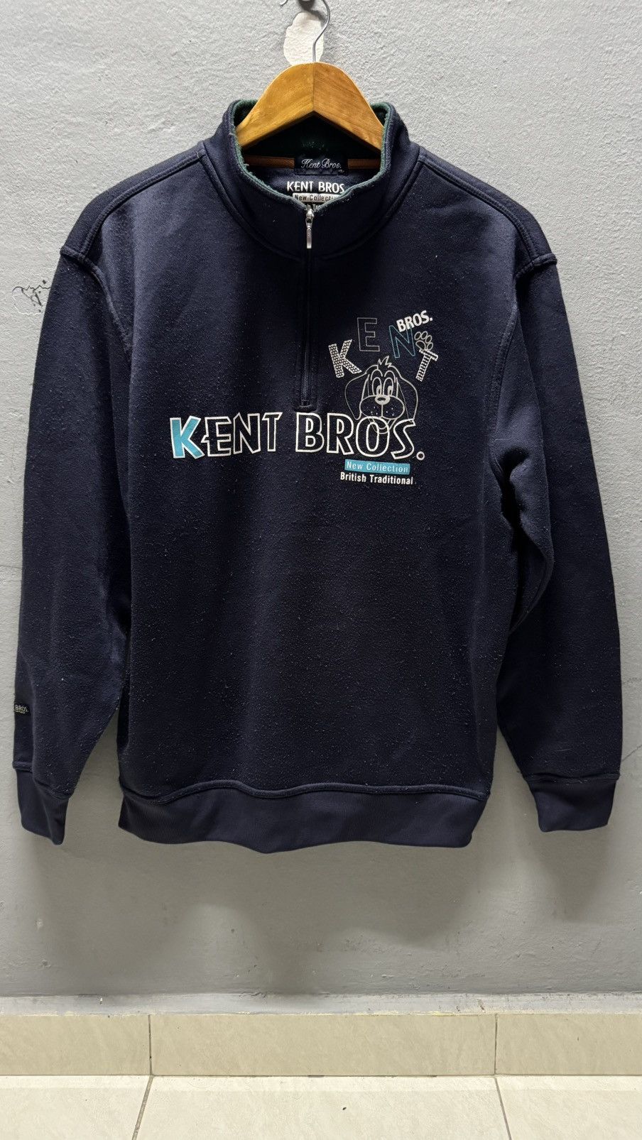 Japanese Brand × Vintage Sweatshirt Half Zipper Kent Bros Size US XL / EU 56 / 4 - 1 Thumbnail