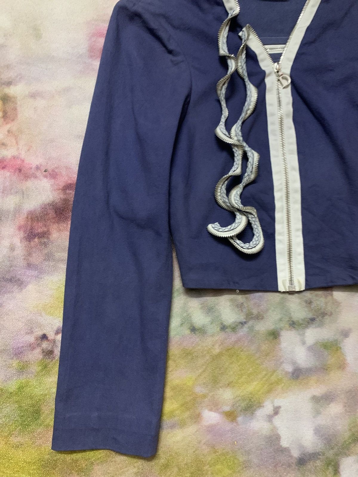 Christian Dior Monsieur SS2001 Runway Dior by Galliano Cropped Jacket Size XS / US 0-2 / IT 36-38 - 3 Thumbnail